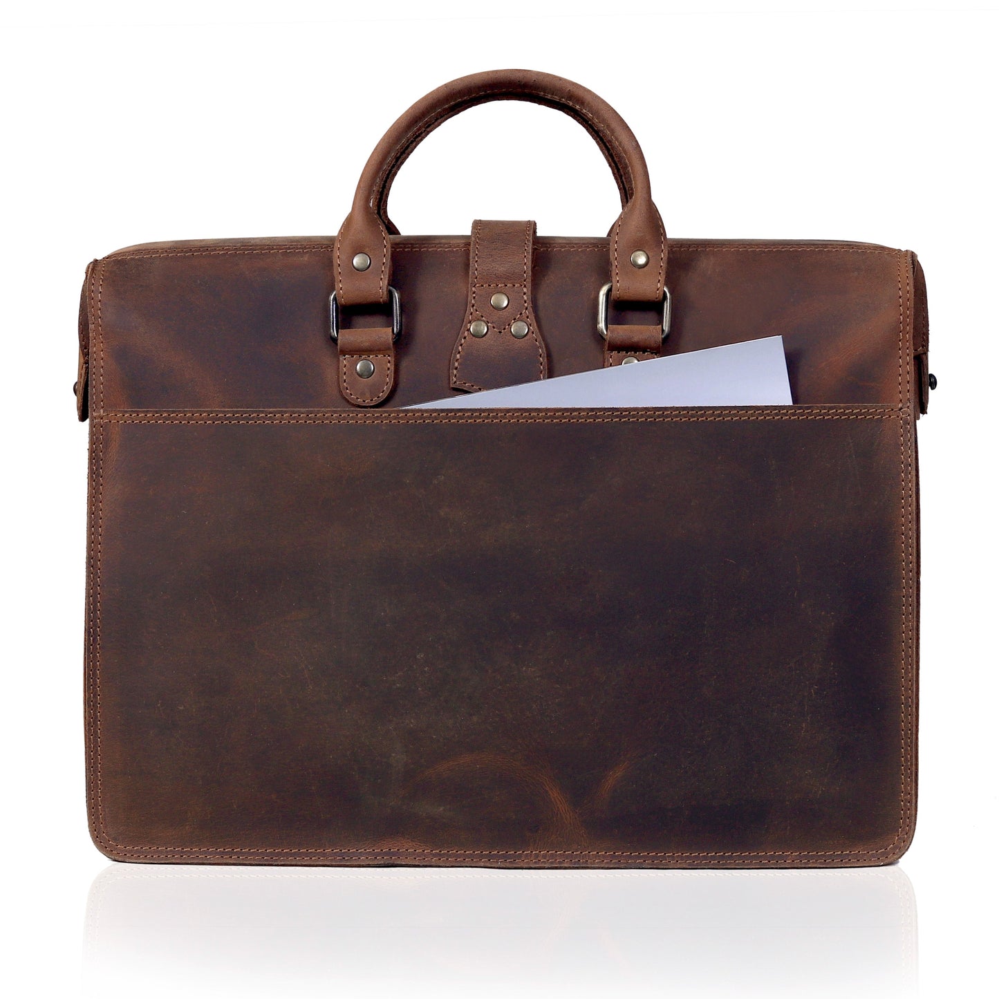 The Atlantic Buffalo Leather Briefcase