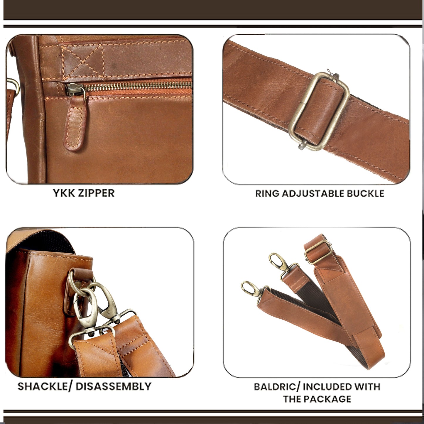 The Jackson Leather Buffalo Briefcase