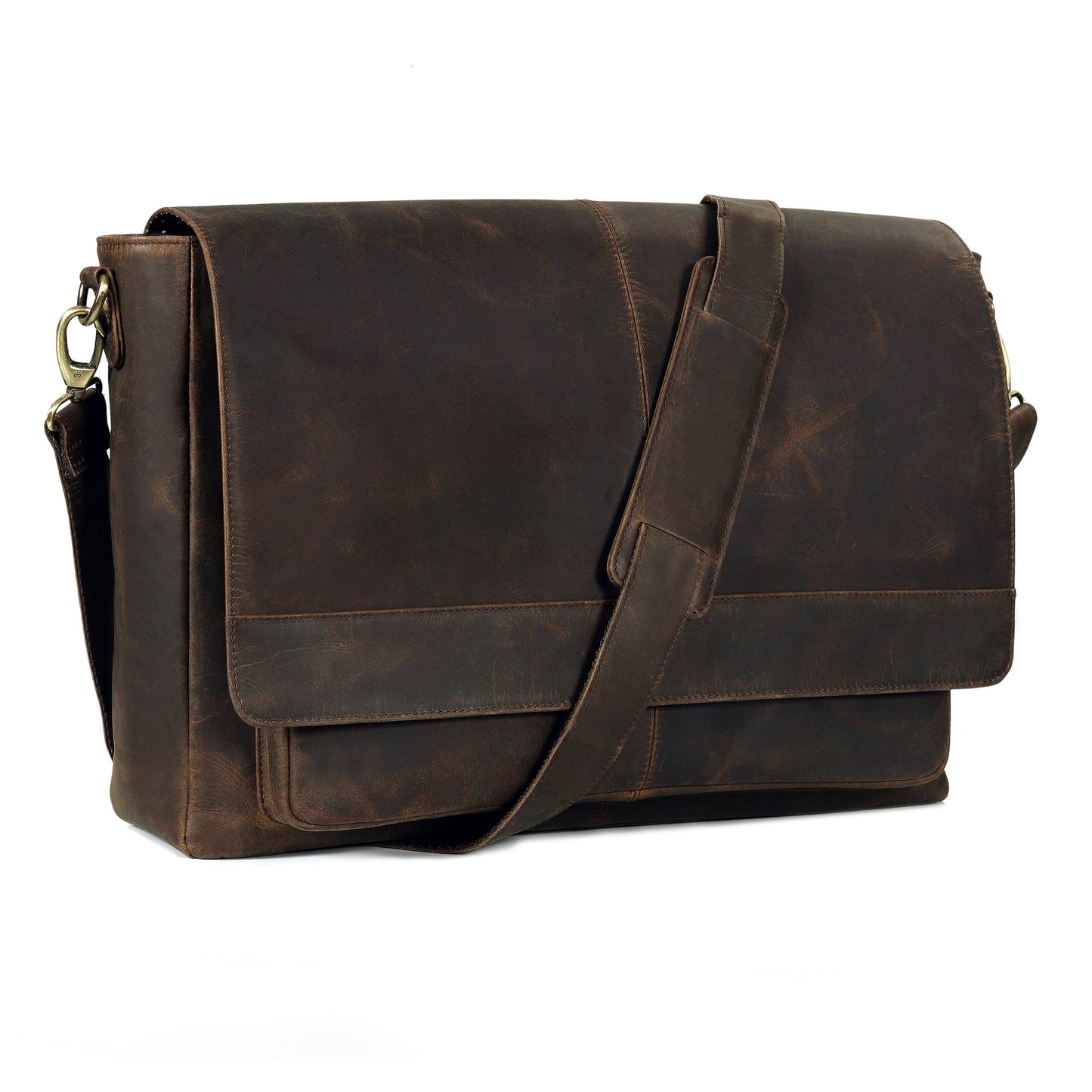 The Zenith Leather Messenger Bag For Men