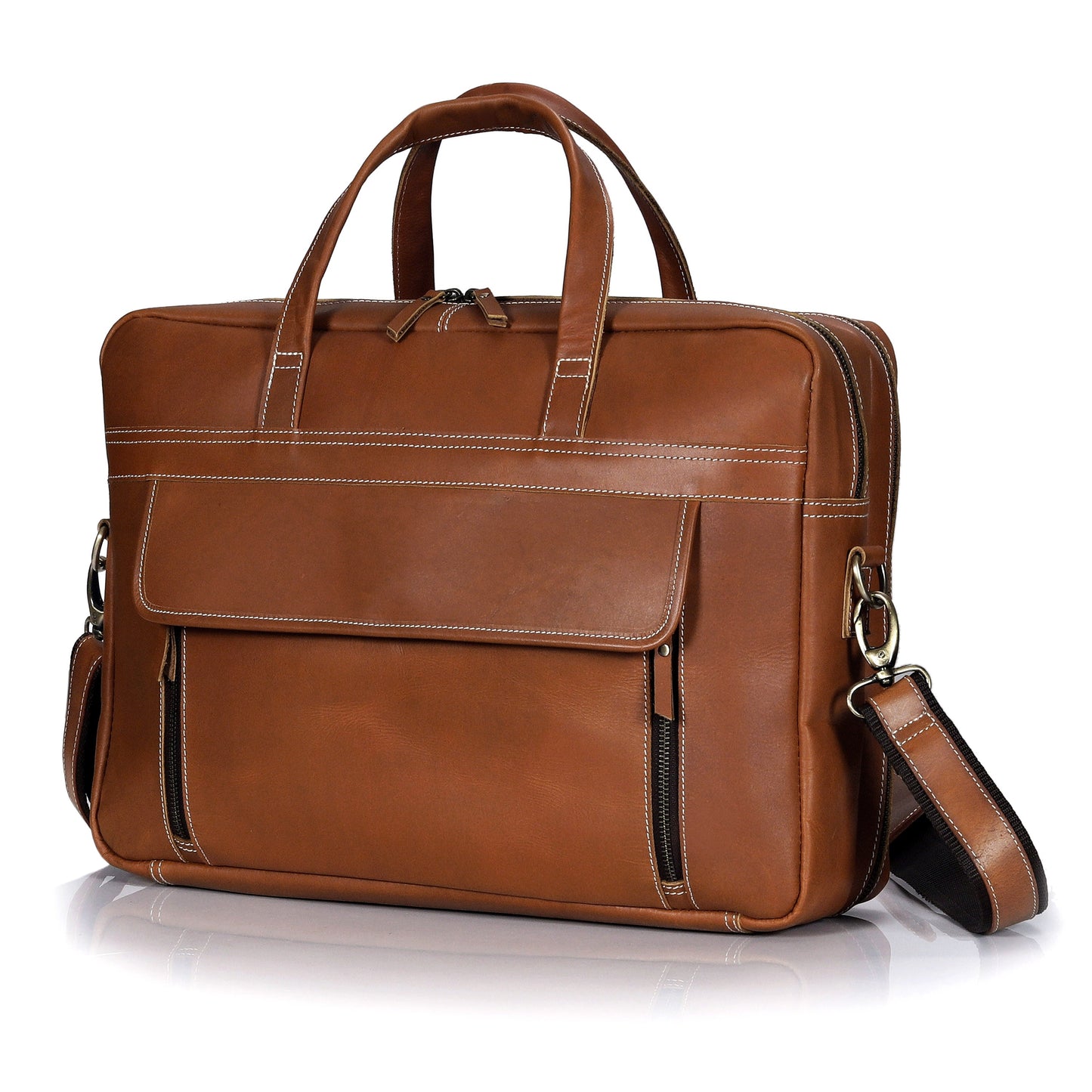 The Zenith Leather Messenger Bag For Men