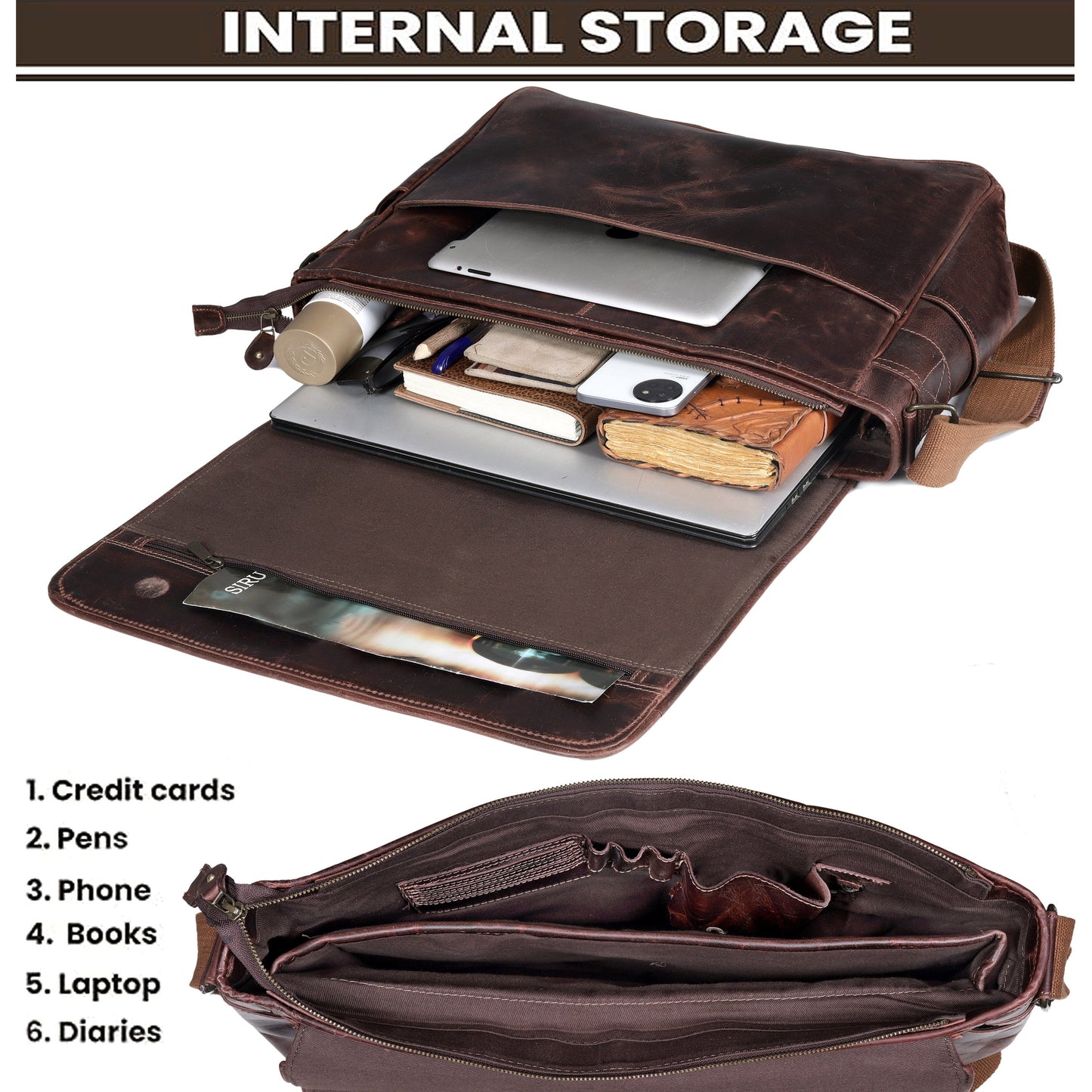 The Porter Leather Messenger bag