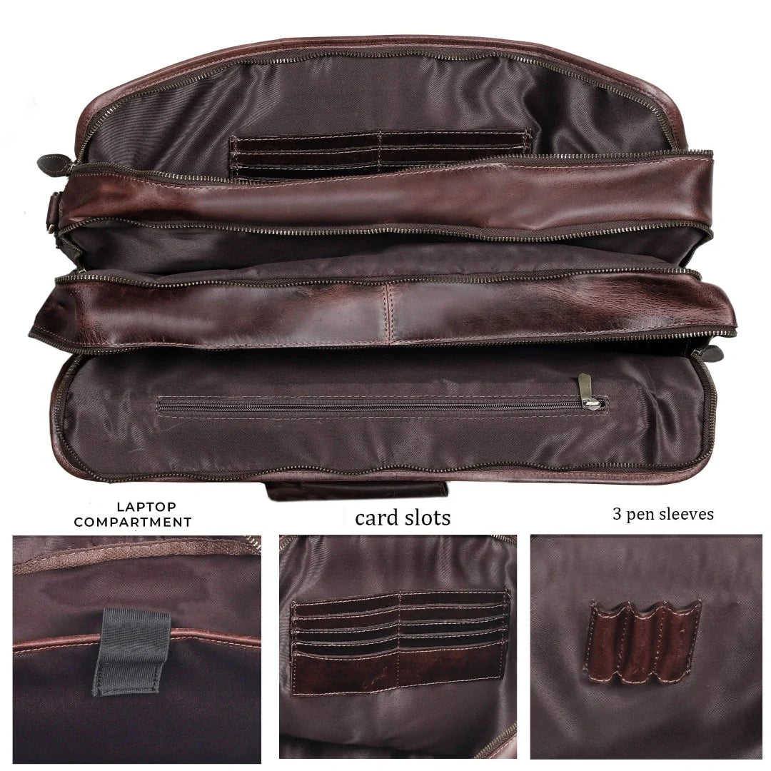 Talon Leather Briefcase