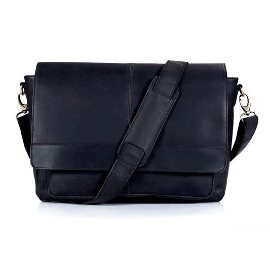 Harrogate Leather Messenger Bag For Men