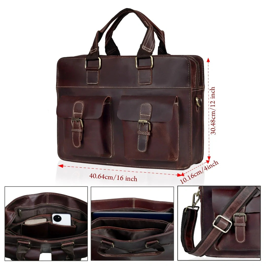 The Hunk Leather briefcase