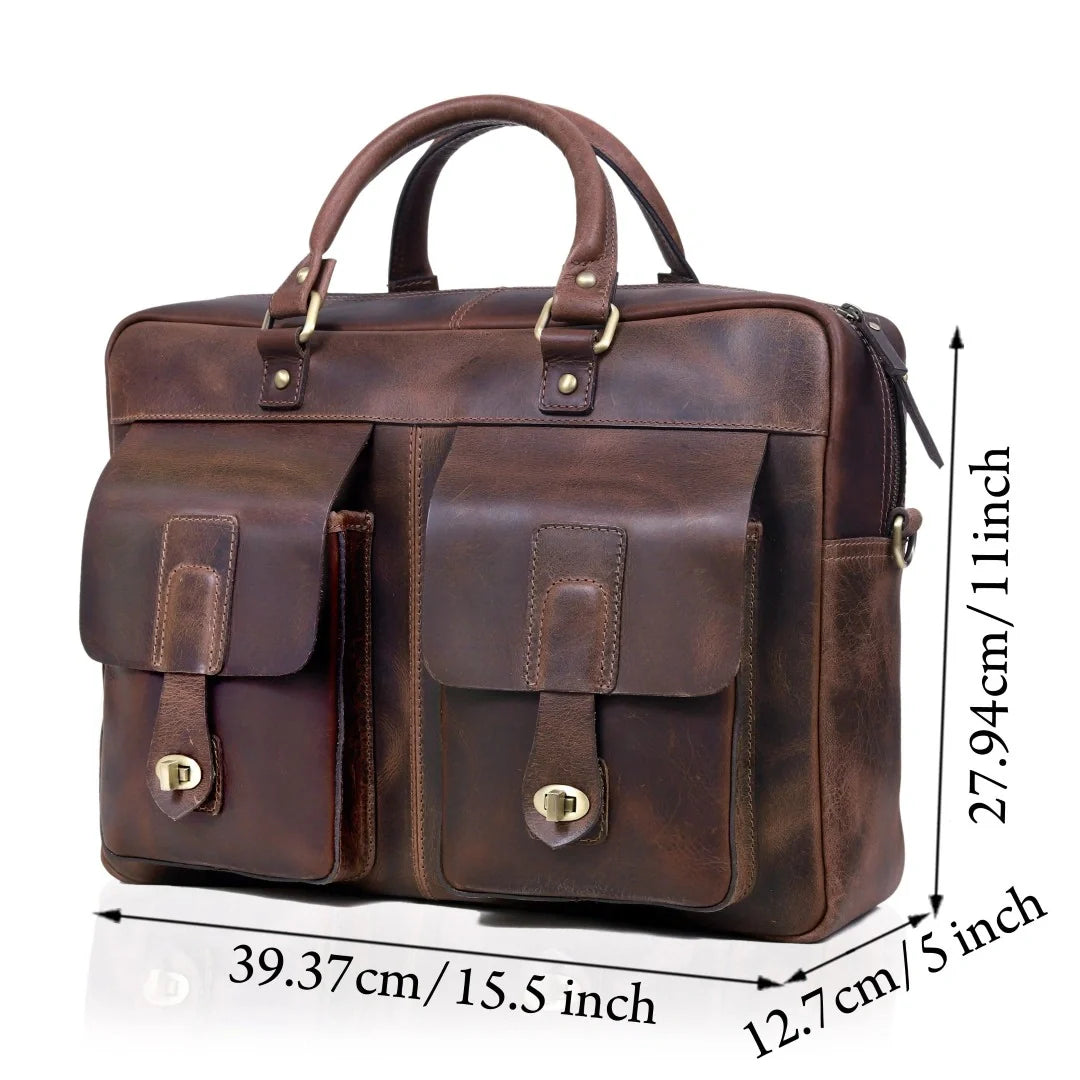 The Indiana Leather Briefcase