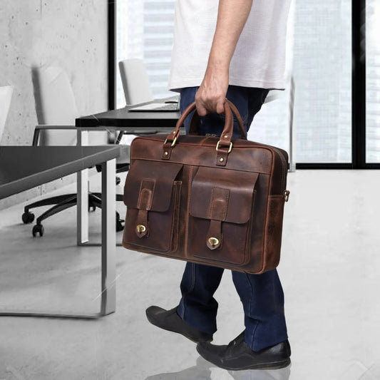 The Indiana Leather Briefcase