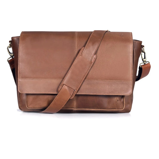 Greenwich Leather Messenger Bag For Men
