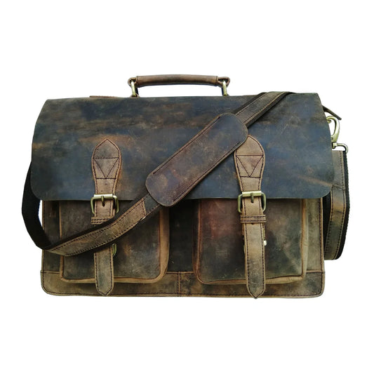 York Leather Messenger Bag For Men