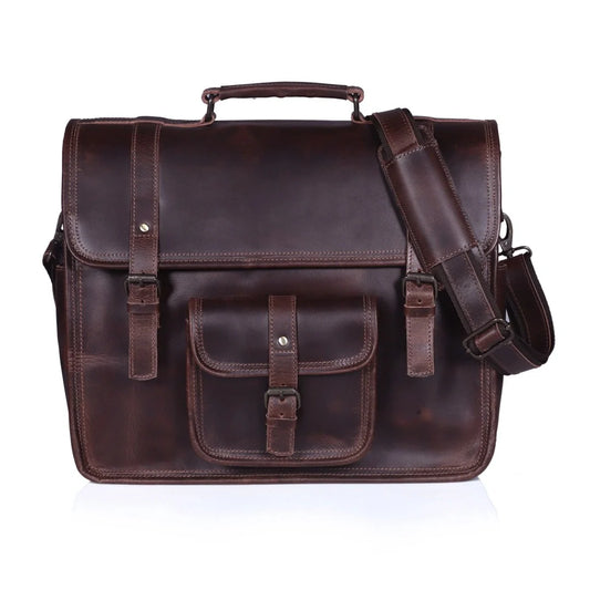 Oxford Leather Messenger Bag For Men
