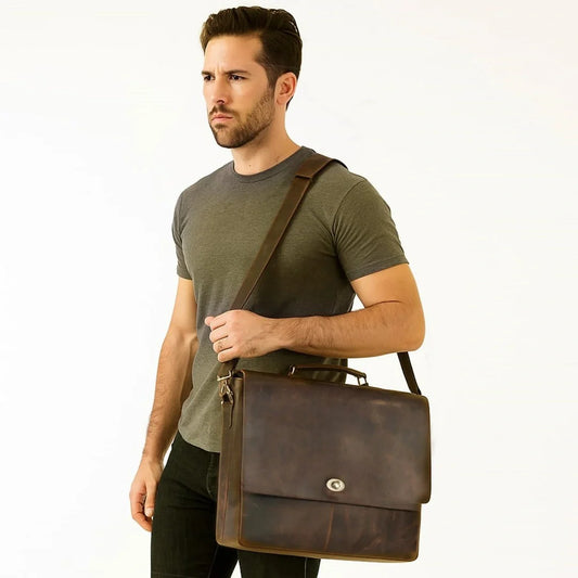 The Porter Leather Messenger bag