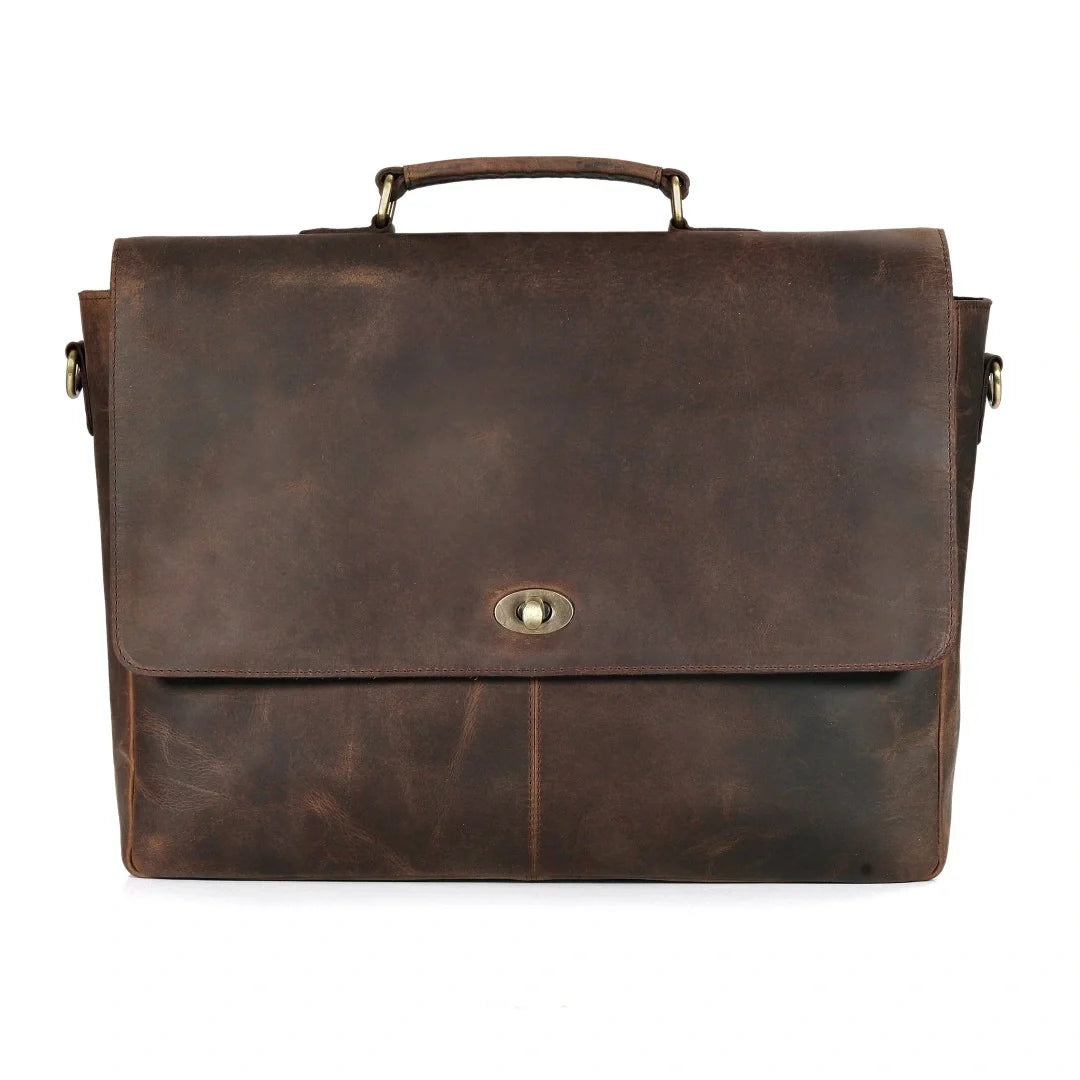 Covent Garden Leather Messenger Bag For Men