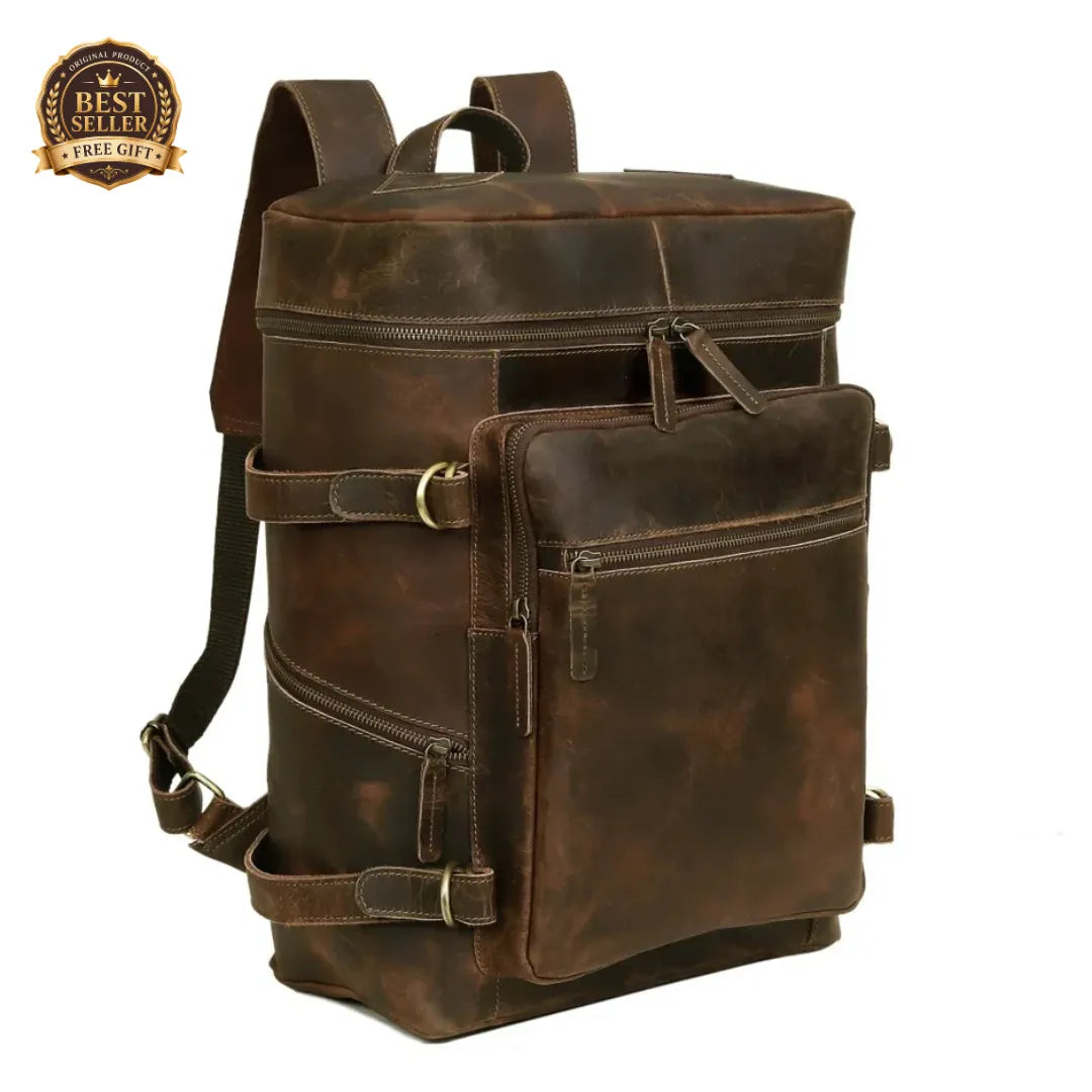 Brighton Unisex Leather Backpack