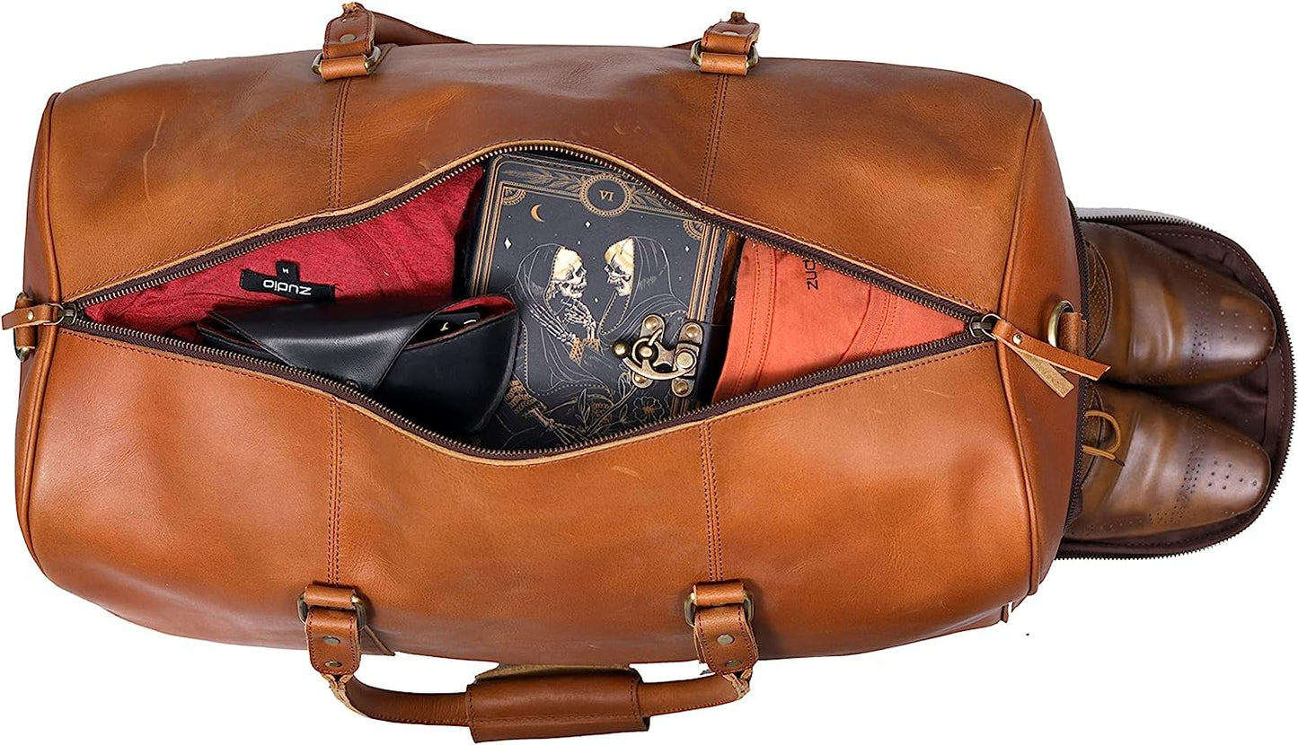 The Buffalo Leather Travel Duffle Bag