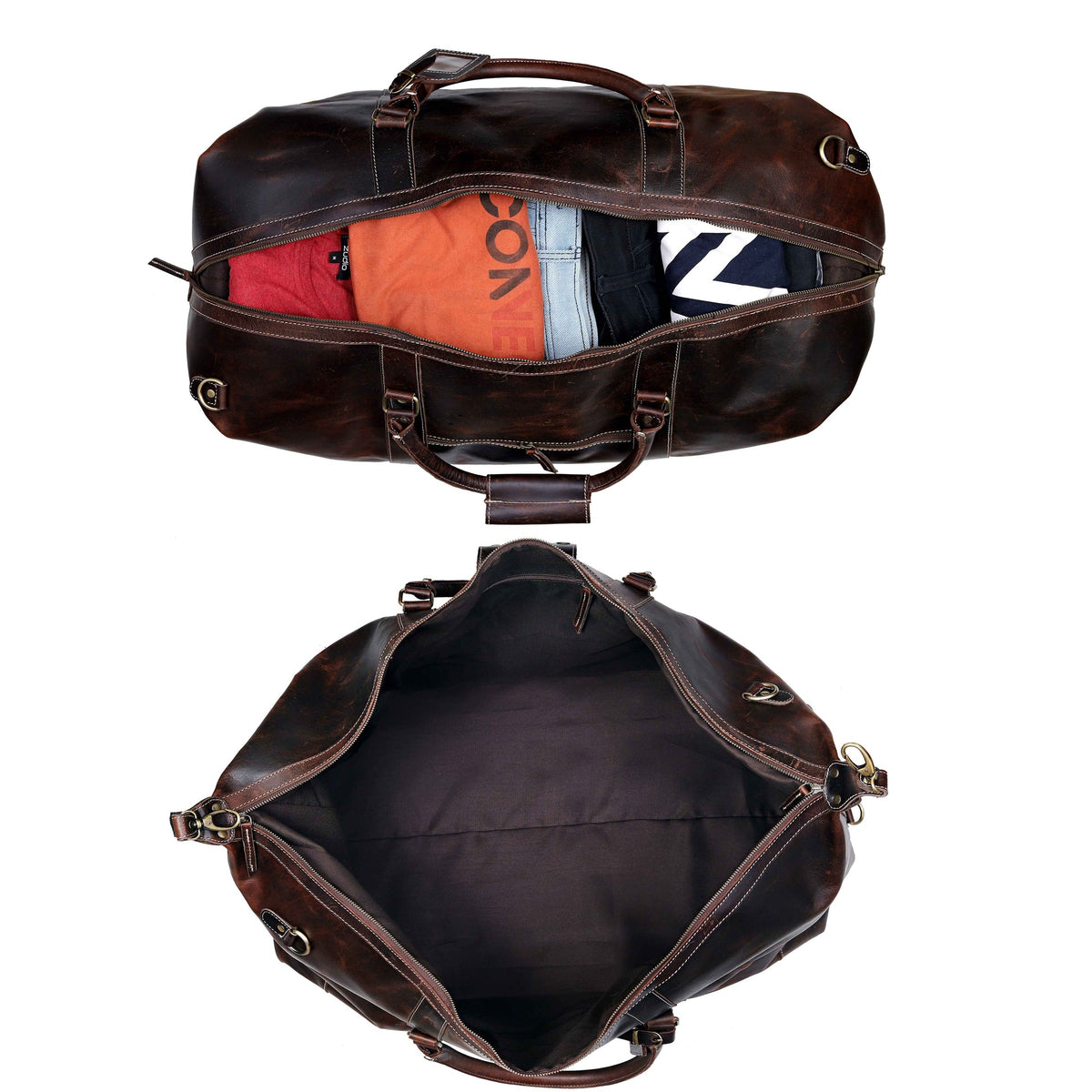 Stirling Leather Duffle Bag For Men