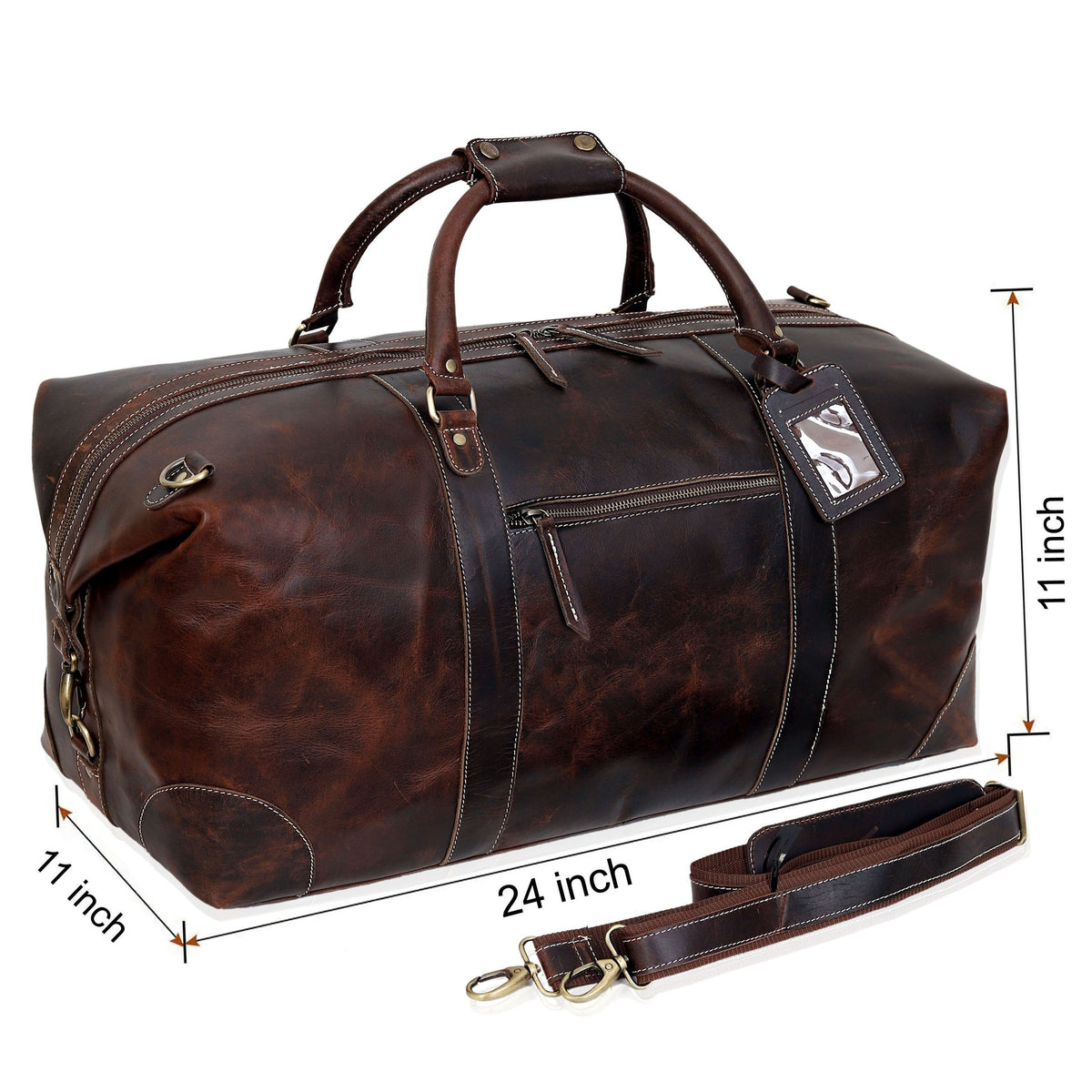 Stirling Leather Duffle Bag For Men