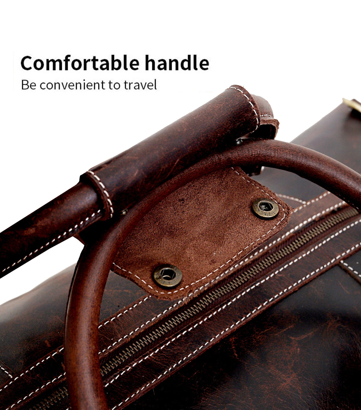 Stirling Leather Duffle Bag For Men