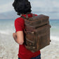 Retro Leather buffalo backpack