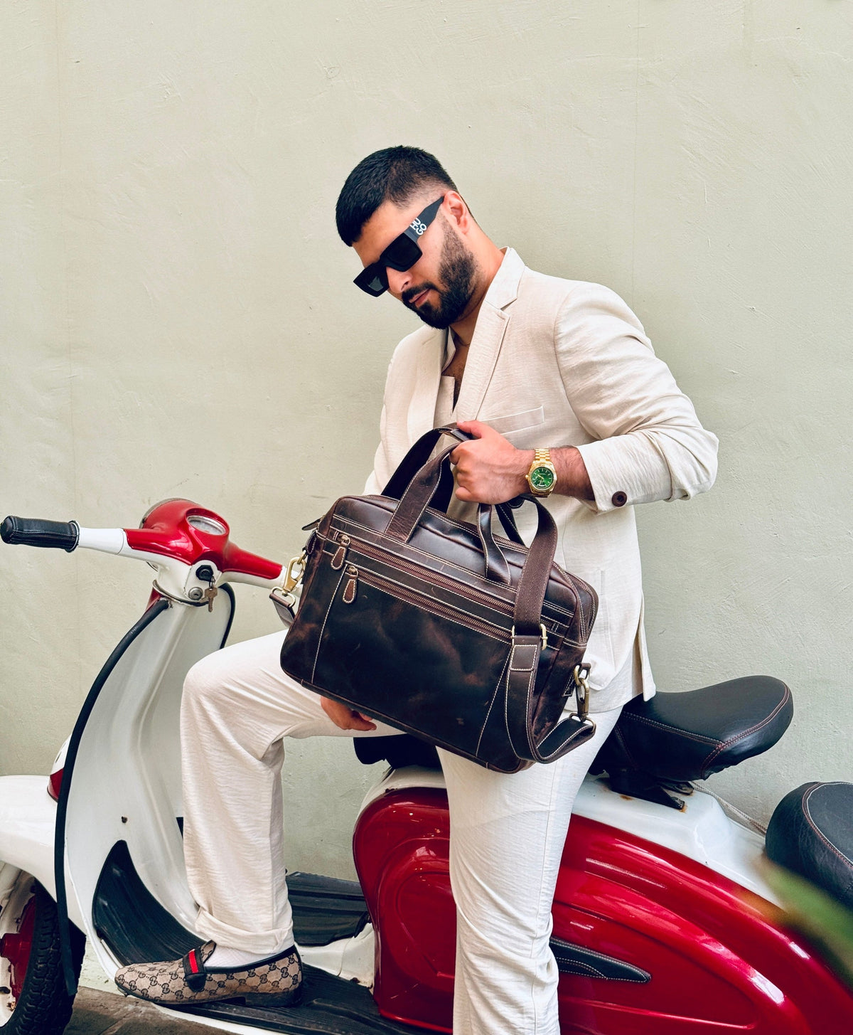 Surbiton Leather Briefcase For Men