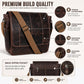 The Regal Briefcase & Leather Wash Bag Combo