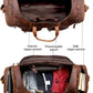 Vintage Radiant Buffalo Leather Duffle Bag