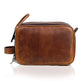 Leather Dopp Kit Toiletry Bag