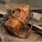 The Voyager Trio - Buffalo Leather Holdall, Backpack & Wash Bag Set