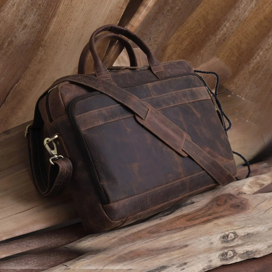 Ocean Leather Buffalo Briefcase