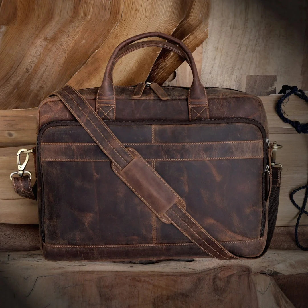 Ocean Leather Buffalo Briefcase