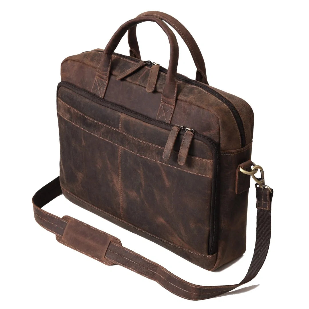 Ocean Leather Buffalo Briefcase
