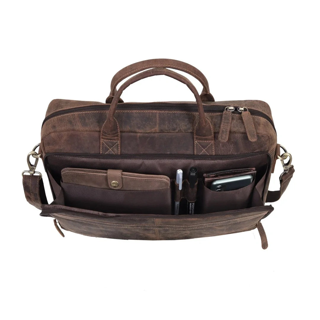 Ocean Leather Buffalo Briefcase