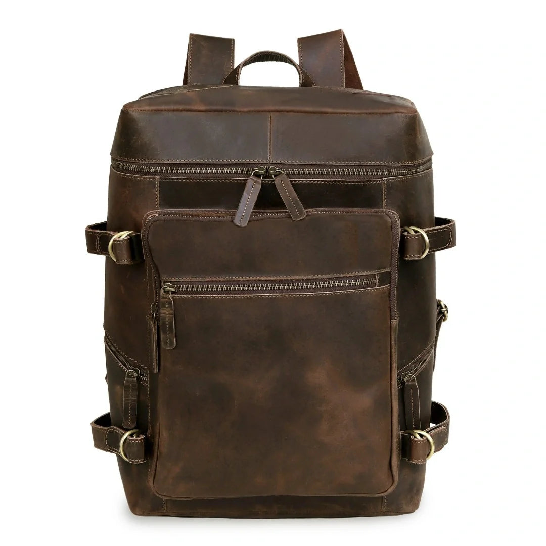 Retro Leather buffalo backpack