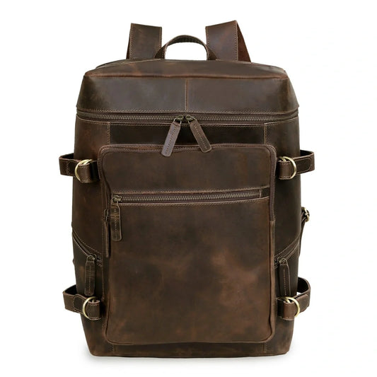 Retro Leather buffalo backpack