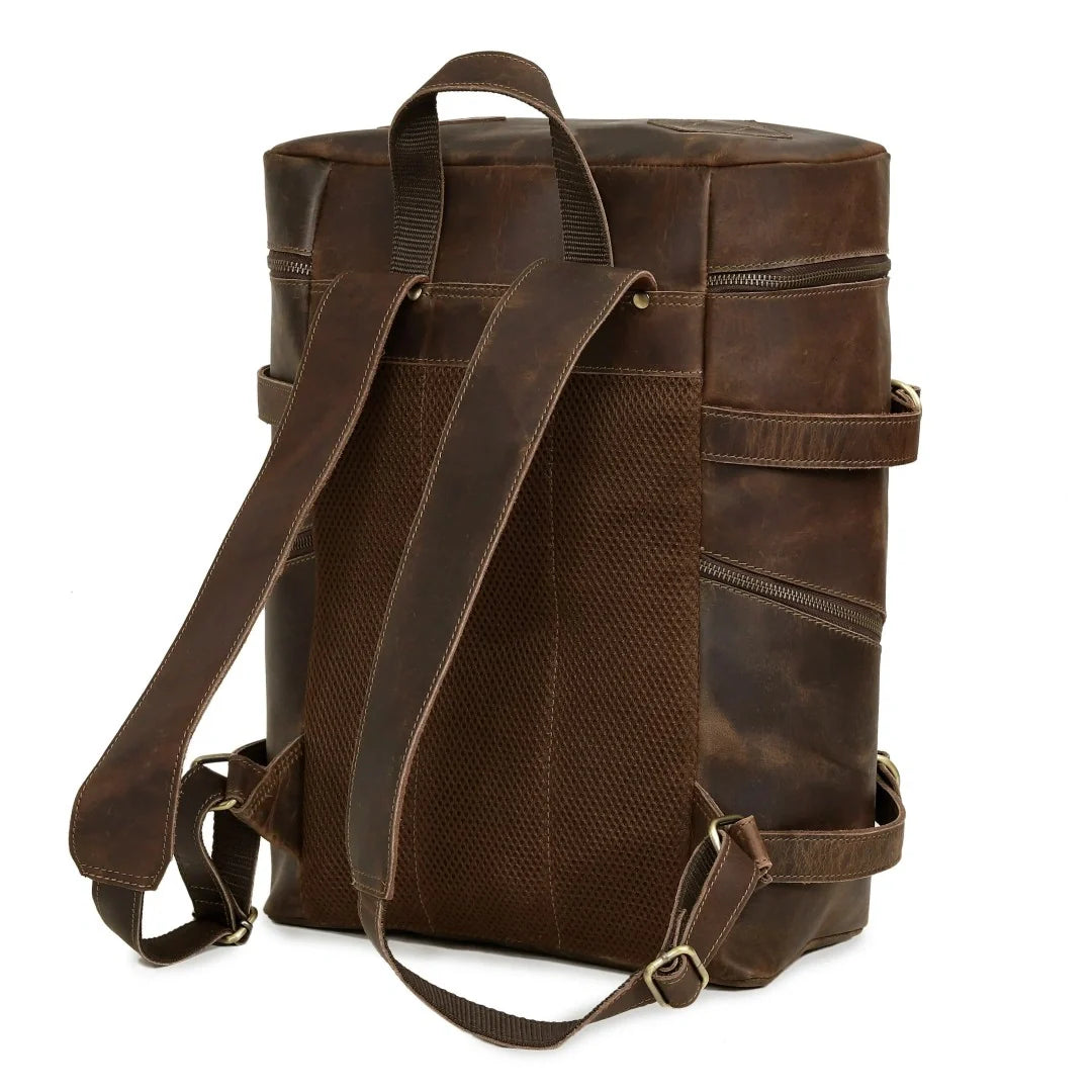 Retro Leather buffalo backpack