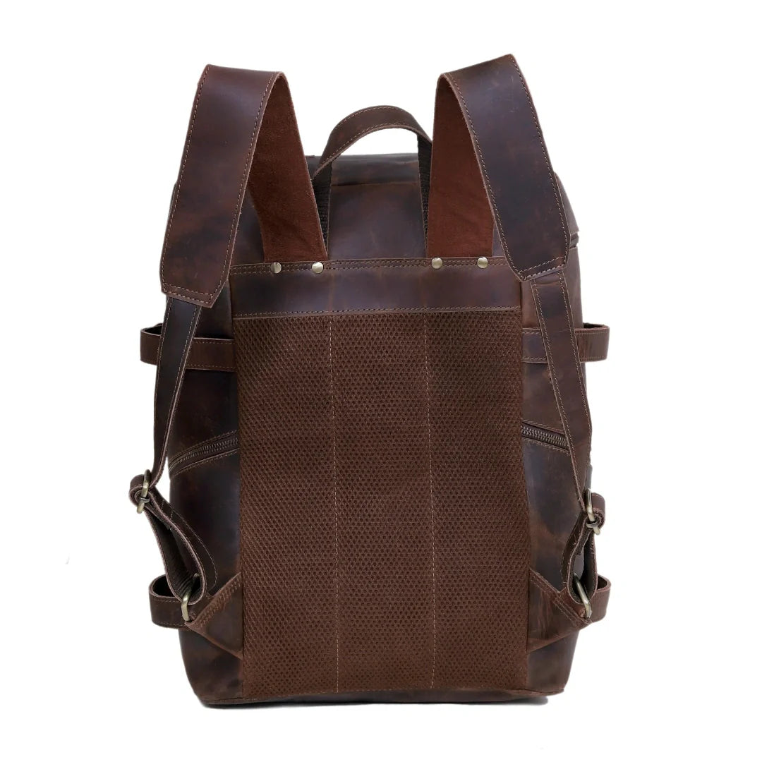 Retro Leather buffalo backpack