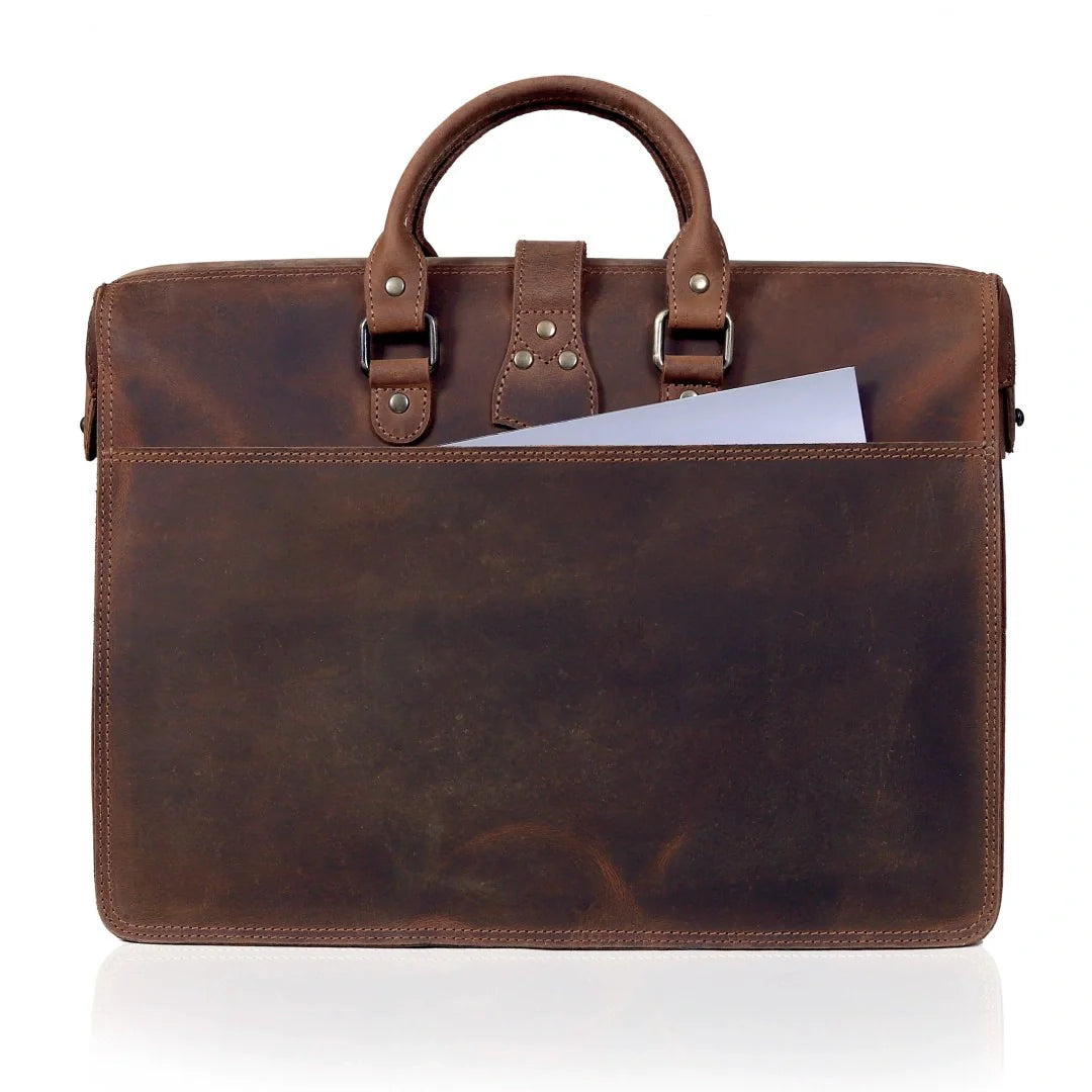The Atlantic Buffalo Leather Briefcase