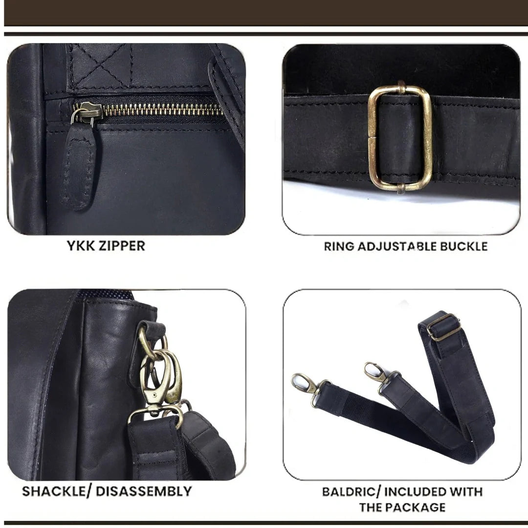 The Barbosas Leather Buffalo Messenger