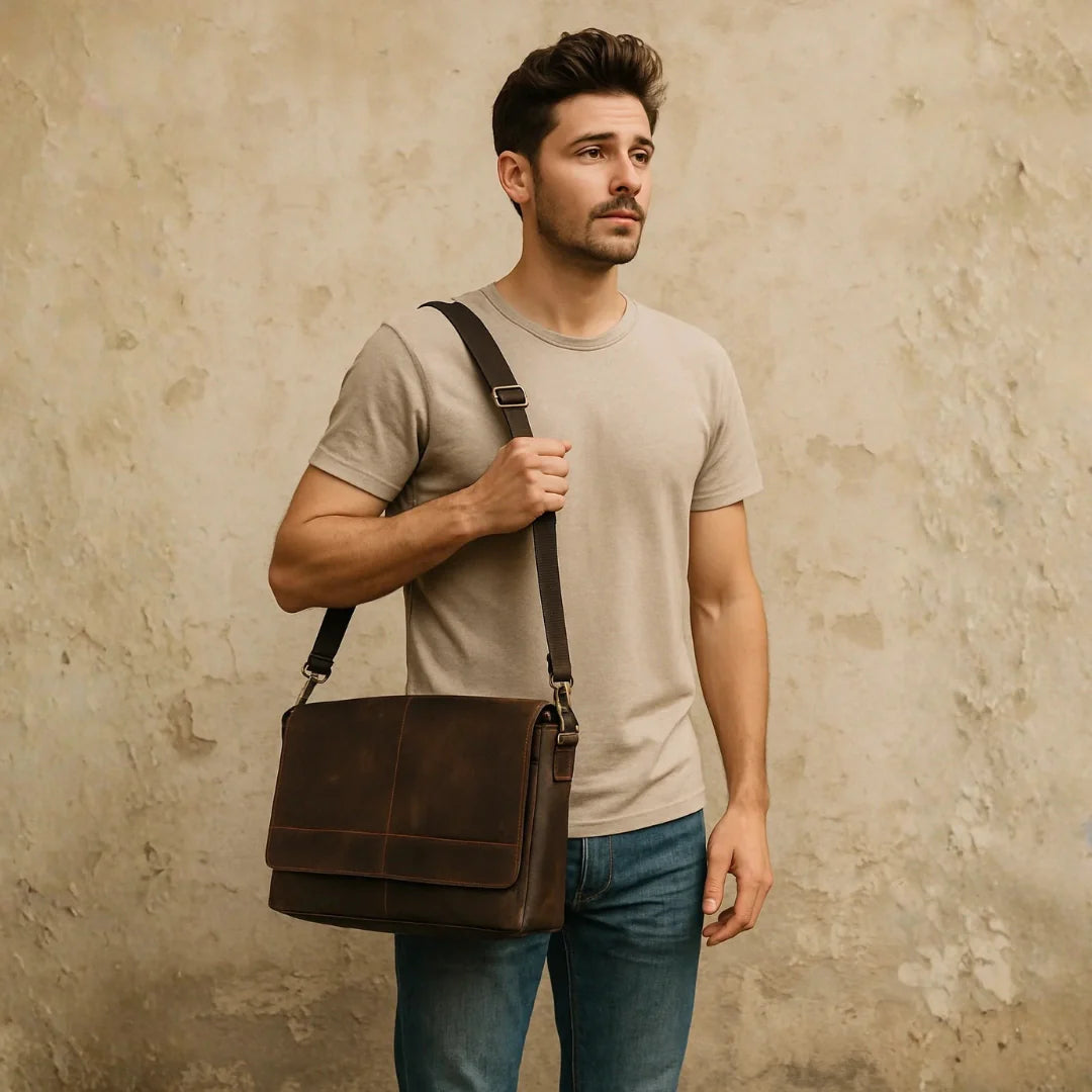 The Buffalo Leather Laptop Bag