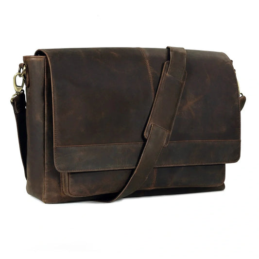 Perth Leather Messenger Bag For Men