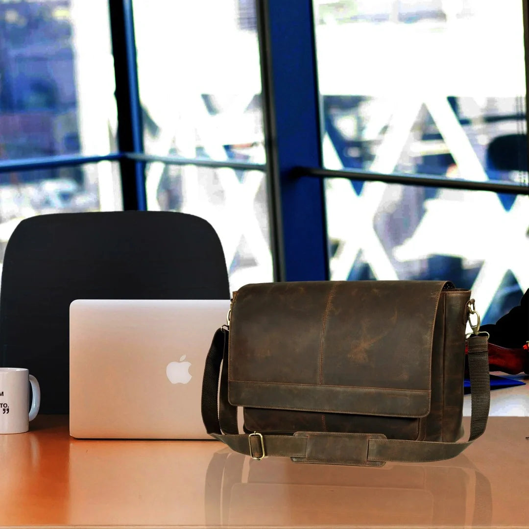 The Buffalo Leather Laptop Bag