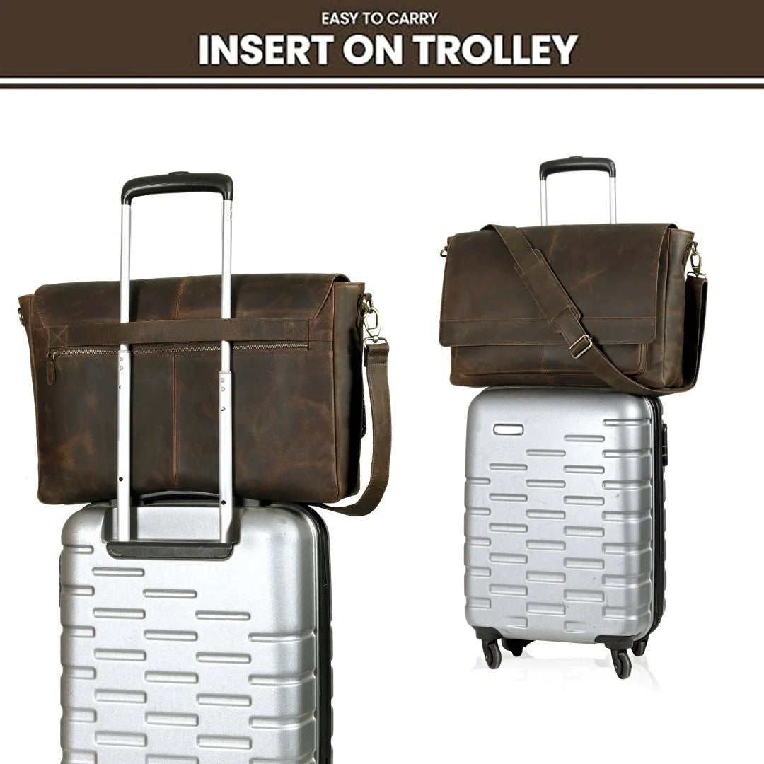 The Buffalo Leather Laptop Bag