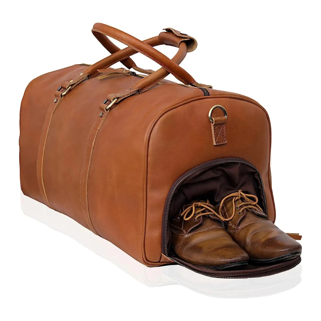 Buffalo Leather Duffel Combo