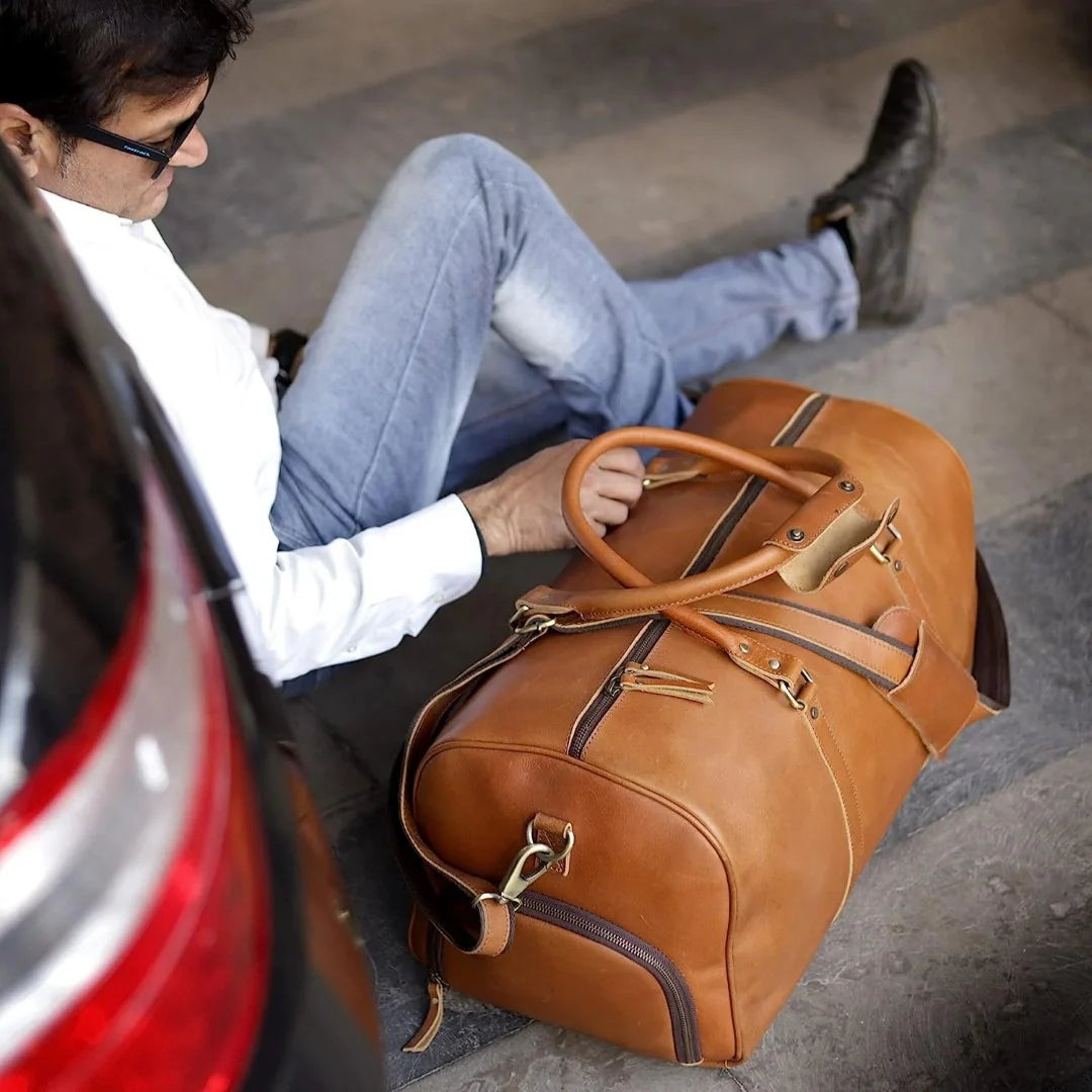The Buffalo Leather Travel Duffle Bag