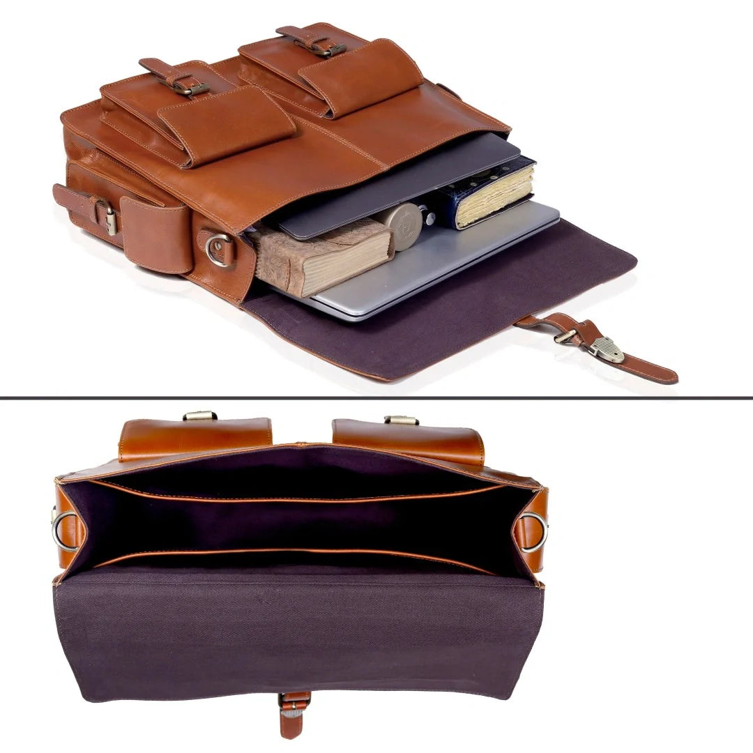The Creative Leather Messenger Bag