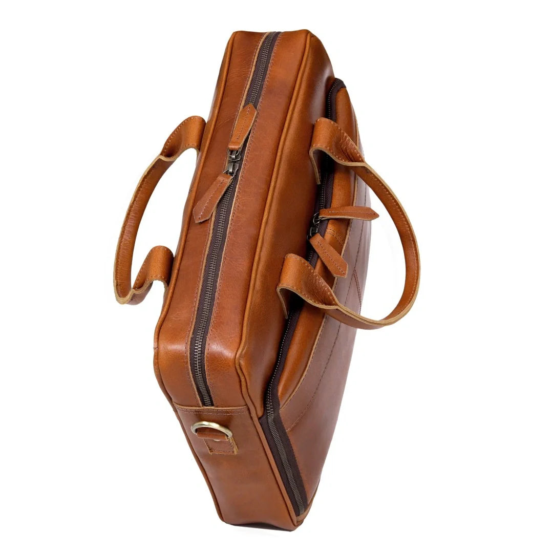 The Desire Buffalo Leather Briefcase