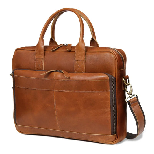 The Desire Buffalo Leather Briefcase