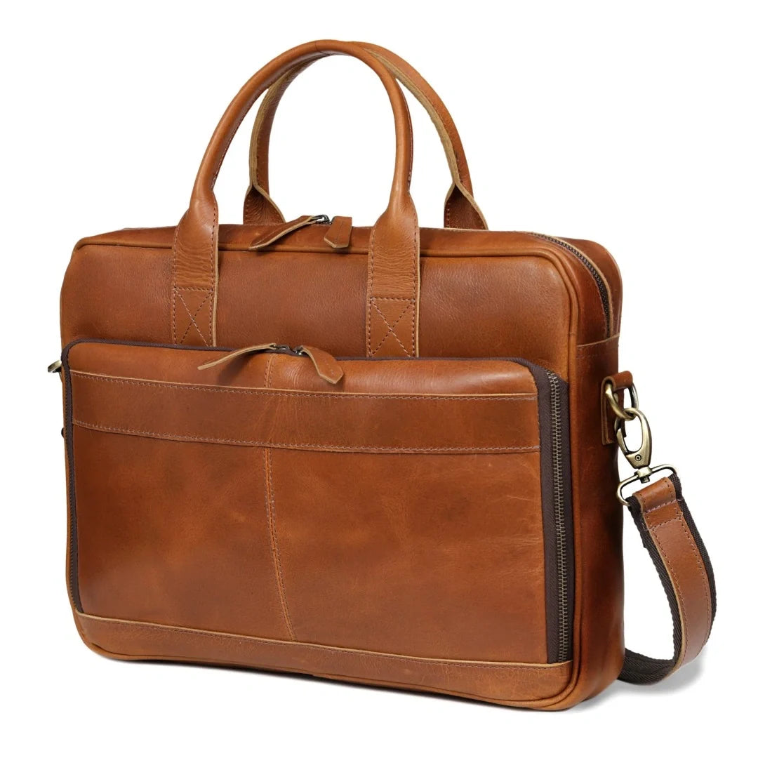 The Desire Leather briefcase & Backpack Combo
