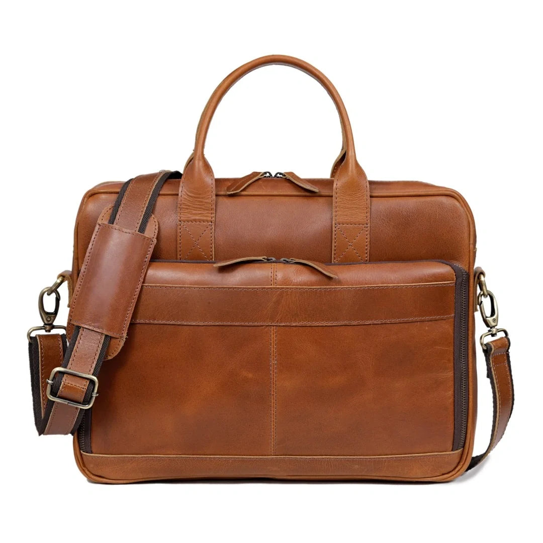 The Desire Leather briefcase & Backpack Combo