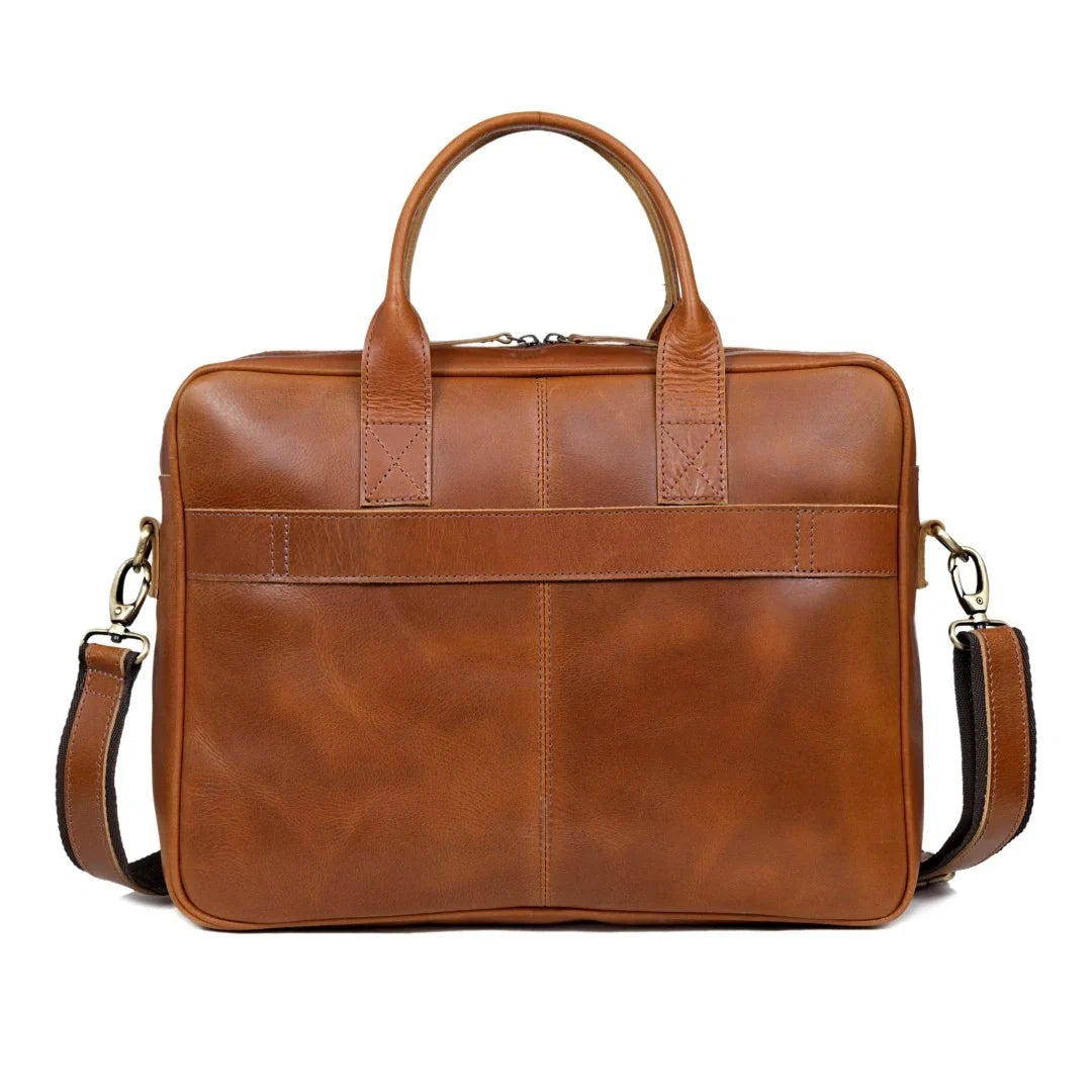 The Desire Leather briefcase & Backpack Combo