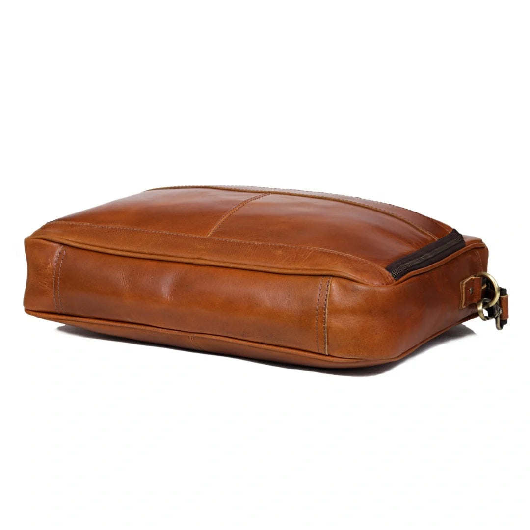 The Desire Leather briefcase & Backpack Combo