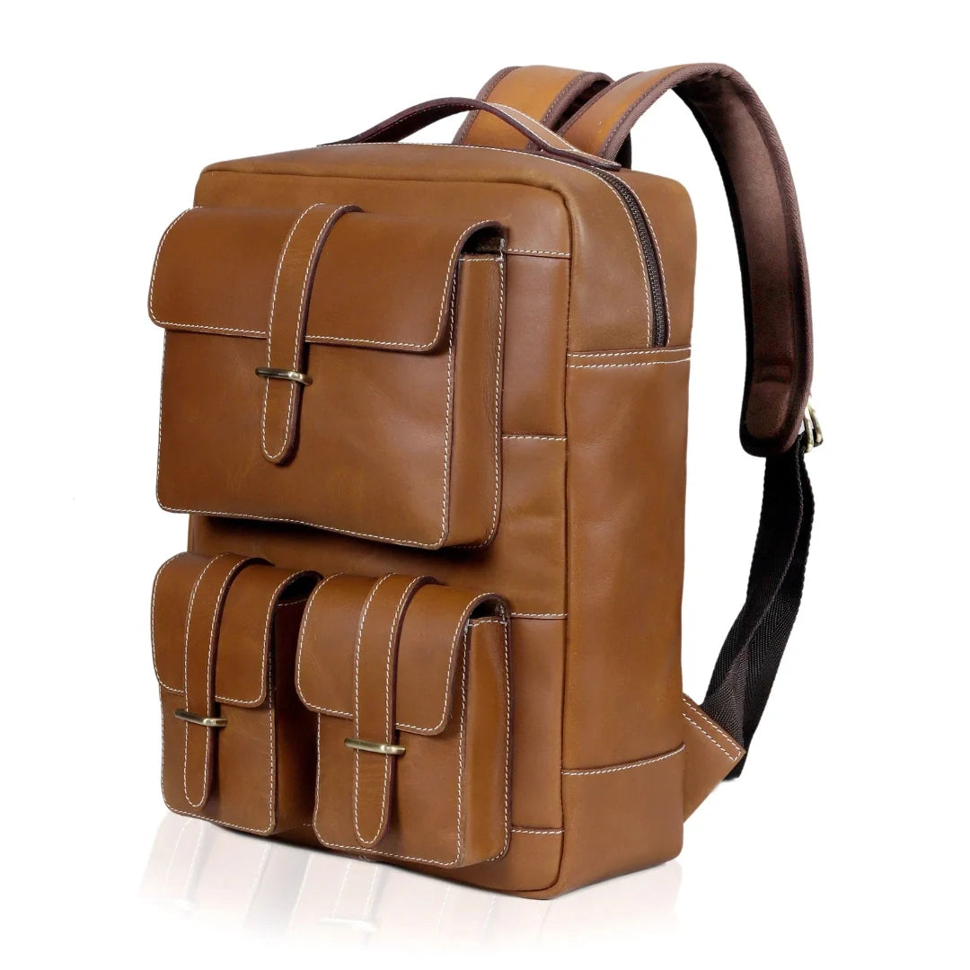 The Desire Leather briefcase & Backpack Combo